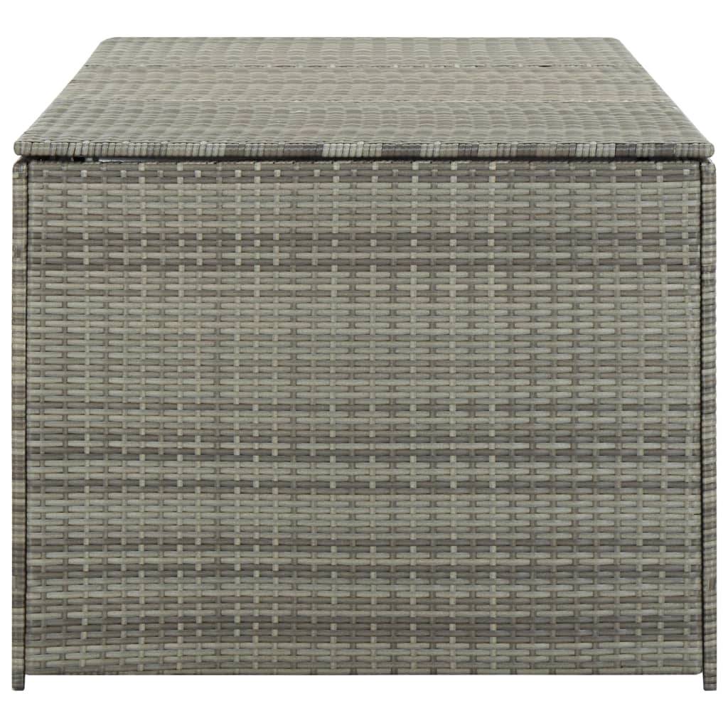 Contenitore da giardino/box in resina intrecciata 180 x 90 x 75 cm grigio 02_0013119