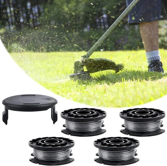 Kit di ricambio per cesoie da erba compatibile con Bosch, 4 m, Φ1.60mm, con 1 copertura di ricambio F016F04557