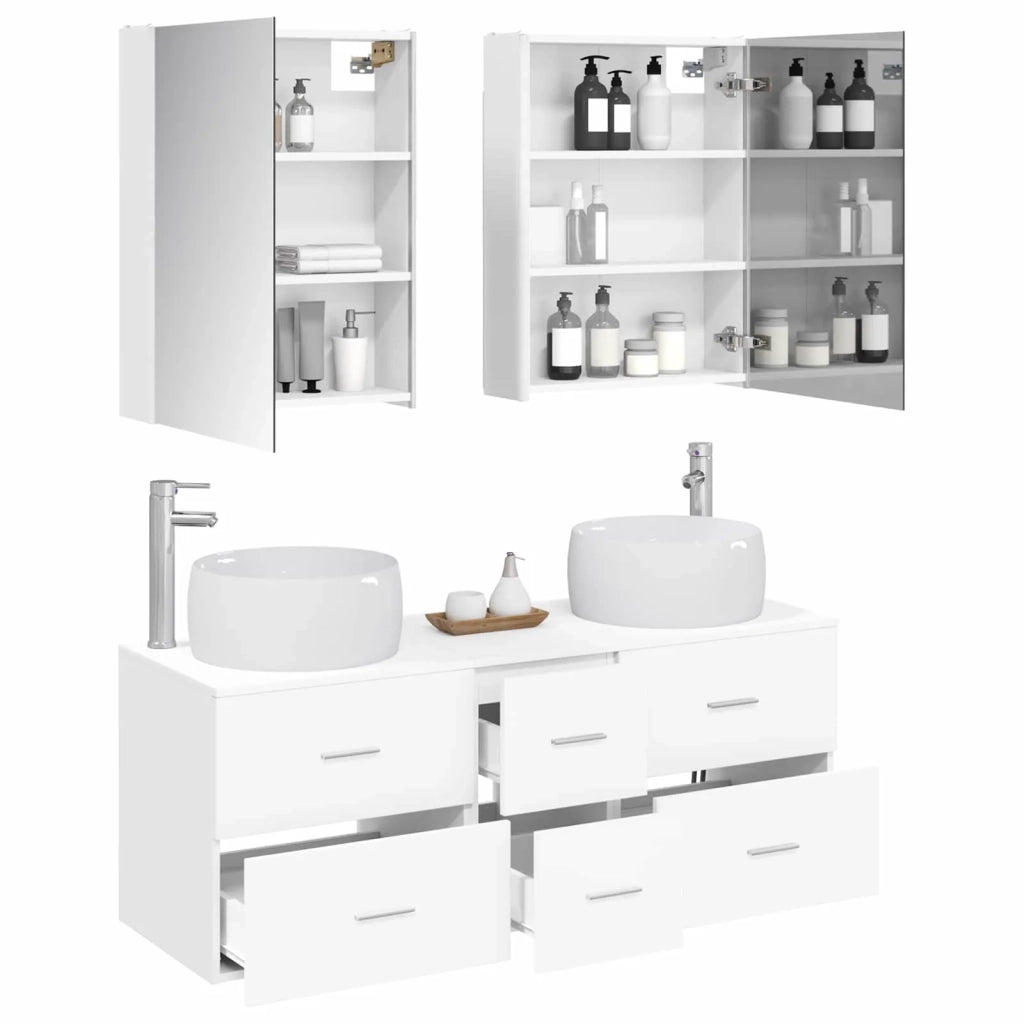 Set di mobili per il bagno 5 pcs Bianco 3407047