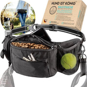 Trattamento per cani - Leccornie e accessori per cani con tas con dispenser di sacchetti e tasca per telefono