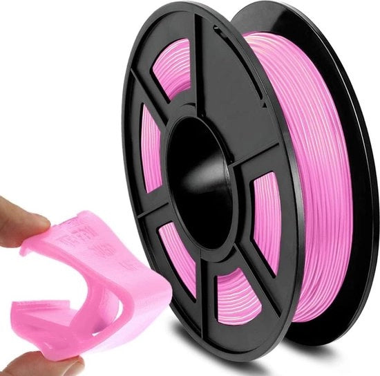 Filamento TPU Flexibile 1,75mm per Stampante 3D Rosa 500g/Rotolo precisione +/-0,03mm