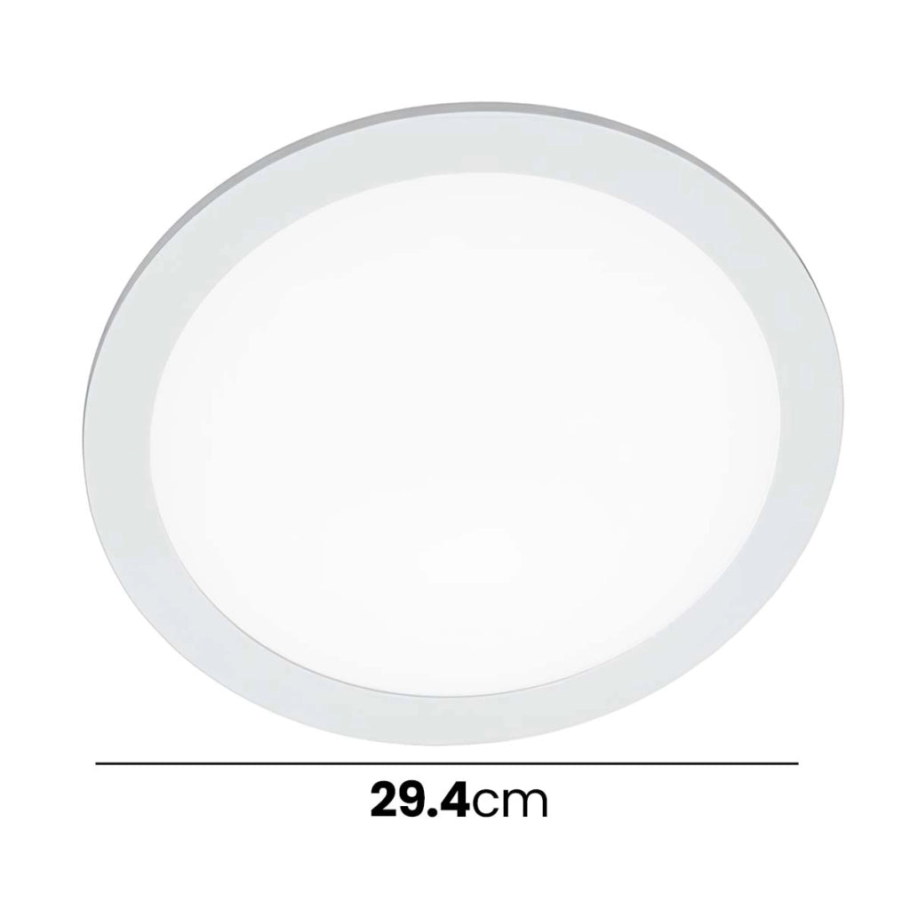 Pannello LED Luminoso Rotondo 25W Incassato nel Soffitto Design Moderno Bianco Avizar