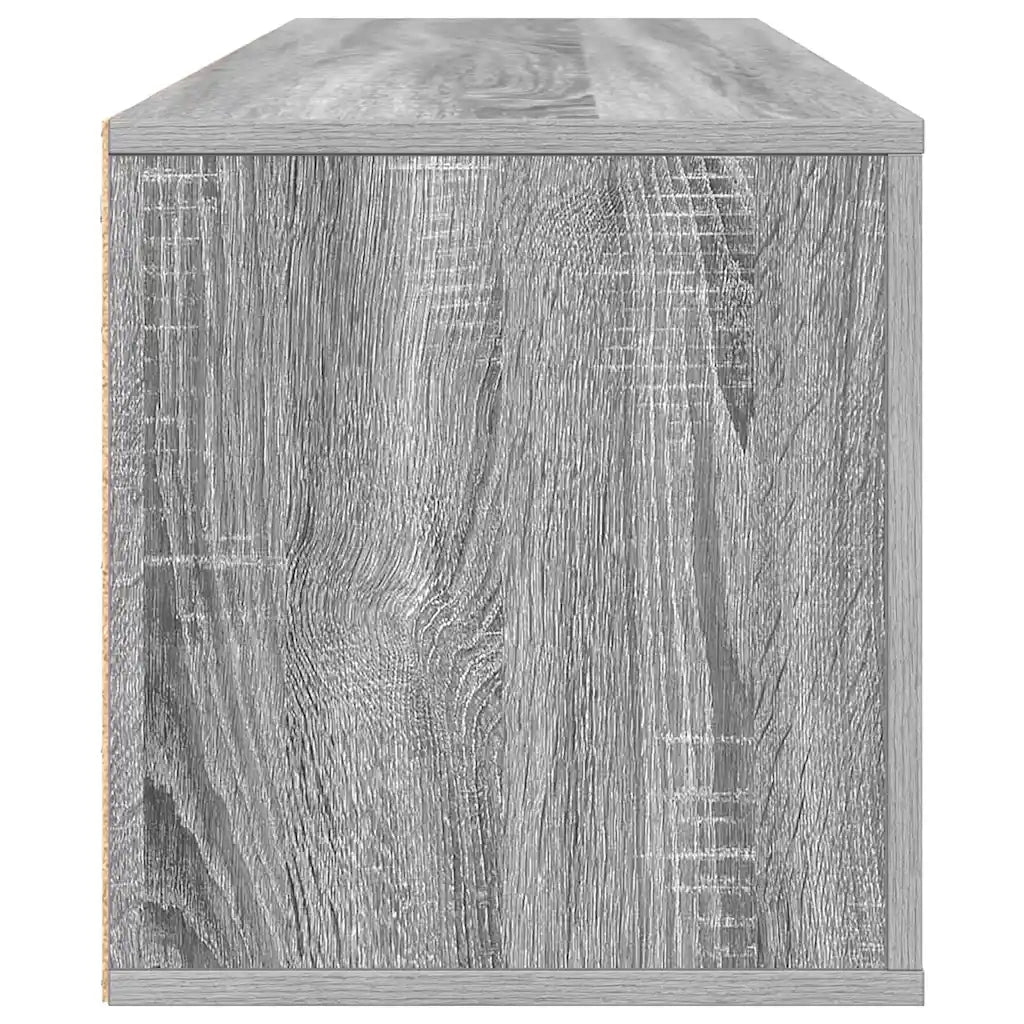 Scarpiera a Muro Grigio Sonoma 100x35x38cm in Legno Multistrato 821026
