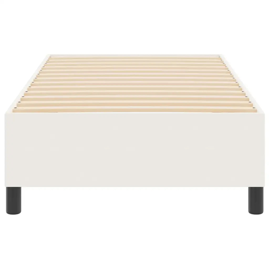 Struttura letto piattaforma-Giroletto-Rete del Letto Crema 90 x 190 cm Tessuto in Cords