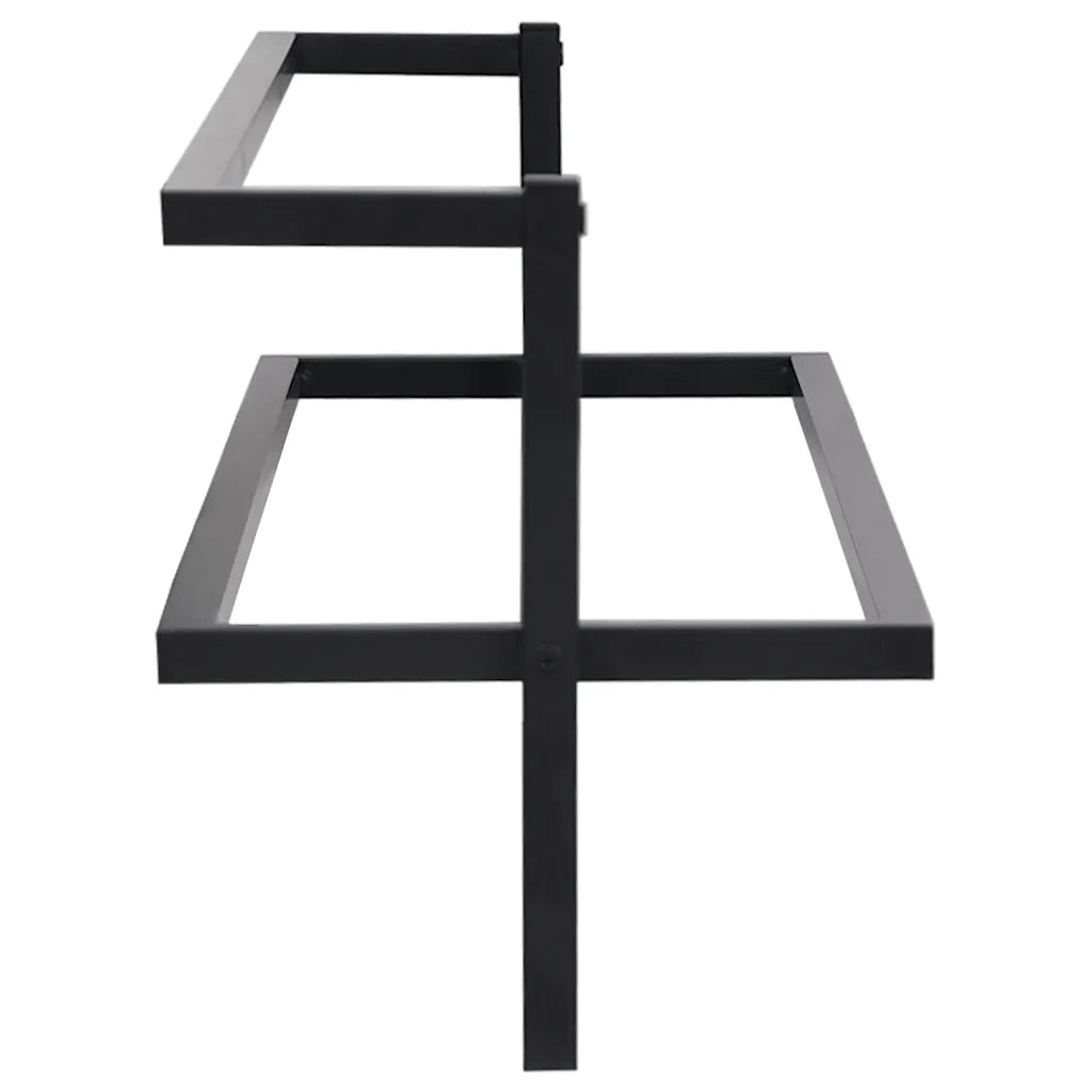 Portasciugamani Nero 95x25x22 cm in Ferro CFW3417139