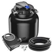 Kit di filtrazione set 100.000 litri 55 watt pompa UVC 12000 l/h tubo 10 m 16_0001912