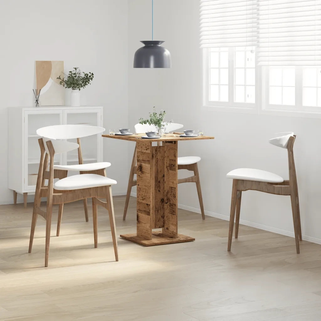 Tavolo da Bistrot Legno Antico 60x60x75 cm in Truciolato 856022