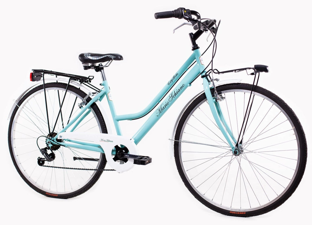 MARIO SCHIANO city bike 28 donna , bici da passeggio cambio 6 velocita' , Tiffany