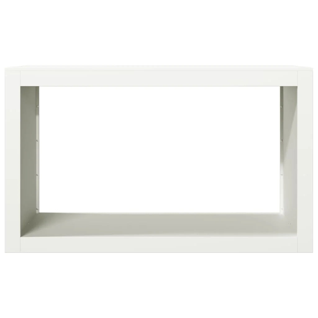 Portalegna 100 x 40 x 60 cm acciaio bianco 02_0043692