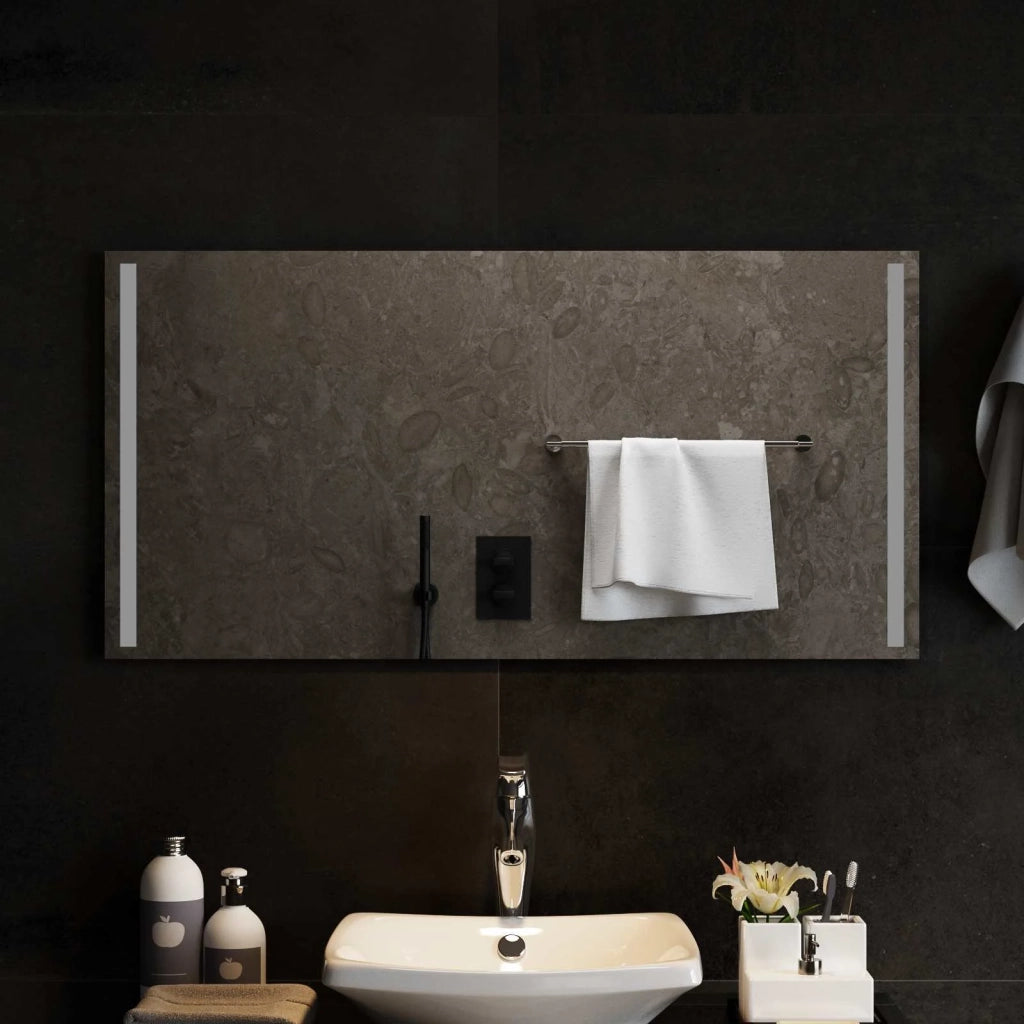 Specchio da bagno LED Trasparente 100 x 50 cm vetro temperato 42045804