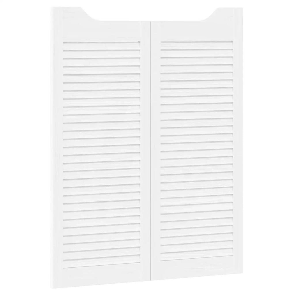 Porte Swing Bianco 100 x 40 cm Legno Massello di Pino 42047177