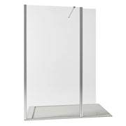 Walk in con aletta orientabile 8mm h195 osiride, misura 130