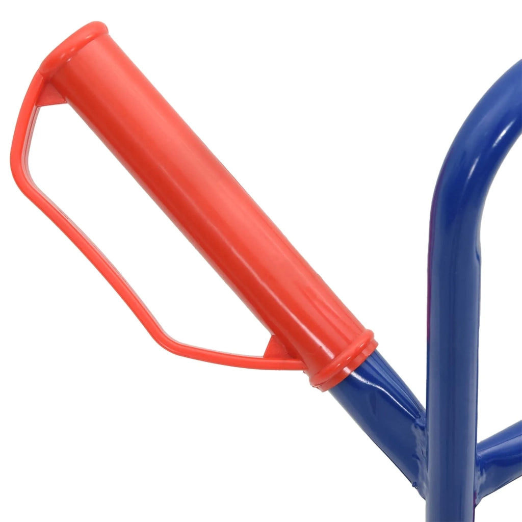 Carrello Pieghevole Estensibile Blu e Rosso 49,5 x 53 x 114 cm CFW9392505