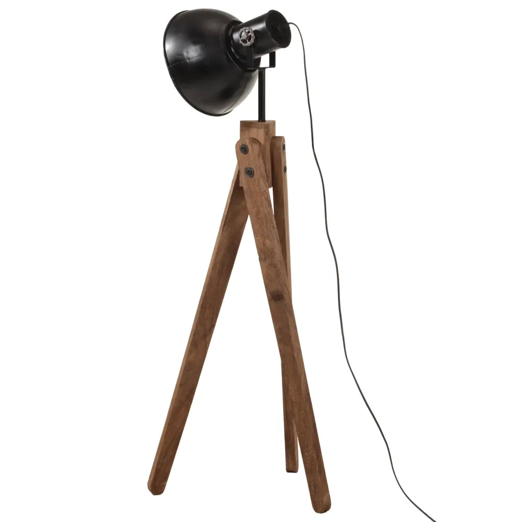 vidaXL Lampada da Terra 25 W Nera 45x45x120 cm E27