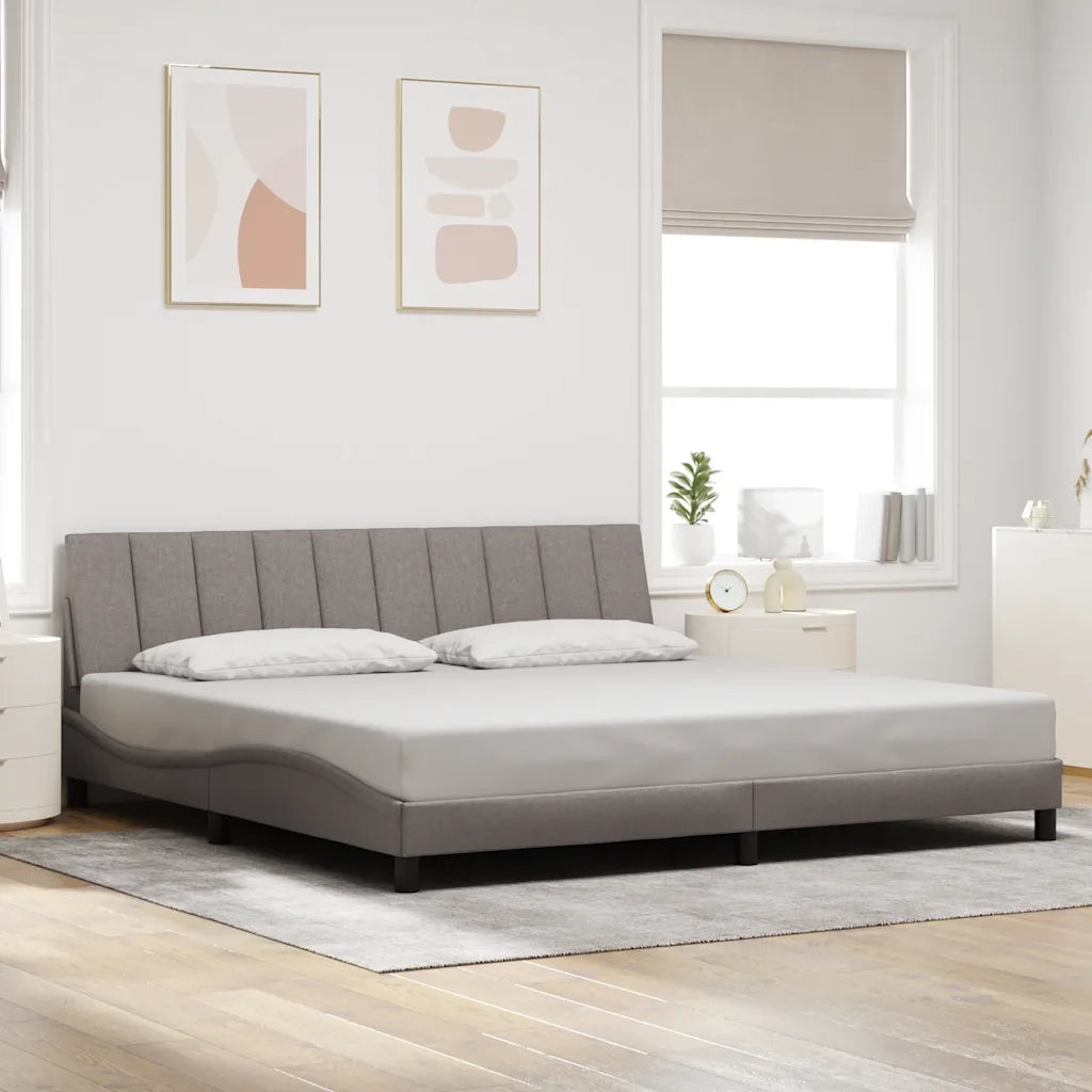 Giroletto senza Materasso Hanko Tortora 200x200 cm in Tessuto 3310486