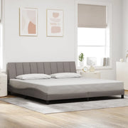 Giroletto senza Materasso Hanko Tortora 200x200 cm in Tessuto 3310486
