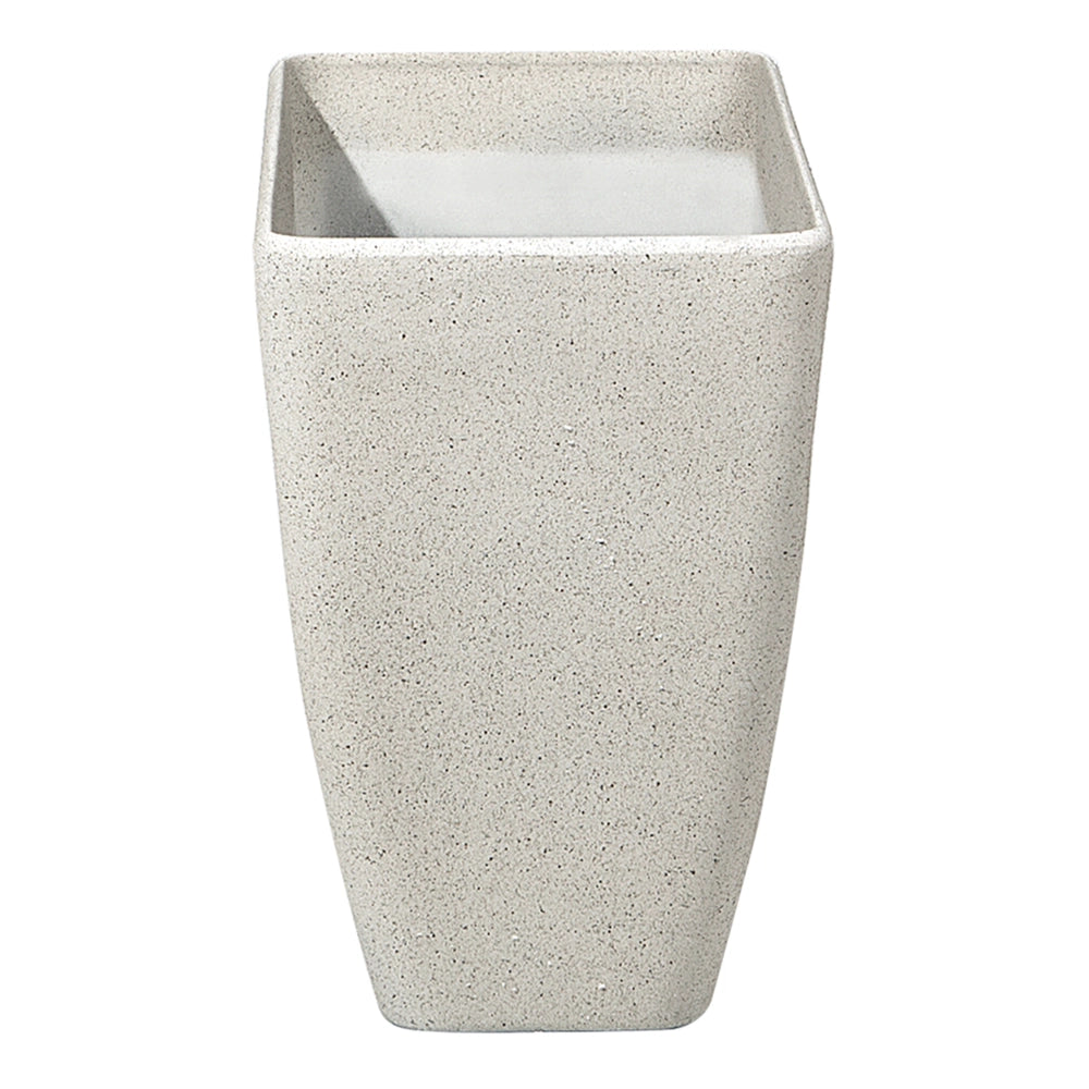Vaso per fiori Fioriera in pietra beige 60 x 27 x 41 cm Accessori per interni e interni moderni e minimalisti