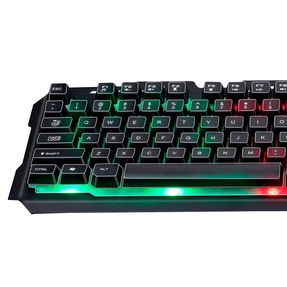 Tastiera Gaming da Gioco con 104 Tasti Illuminazione Led RGB Cavo 1,5m USB 2.0