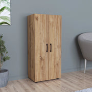 Armadio a 2 Ante Armadio Stretto con 4 Ripiani Mobile per Guardaroba Armadio da Ingresso Corridoio 108 x 49 x 32 cm - Effetto Rovere [en.casa]