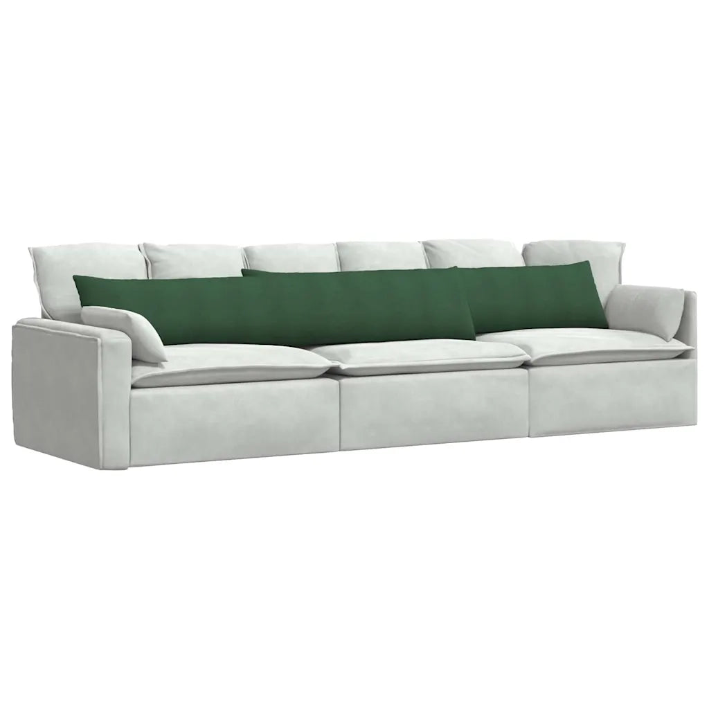 Cuscini da Divano 2 pcs Verde Scuro 200 x 40 cm