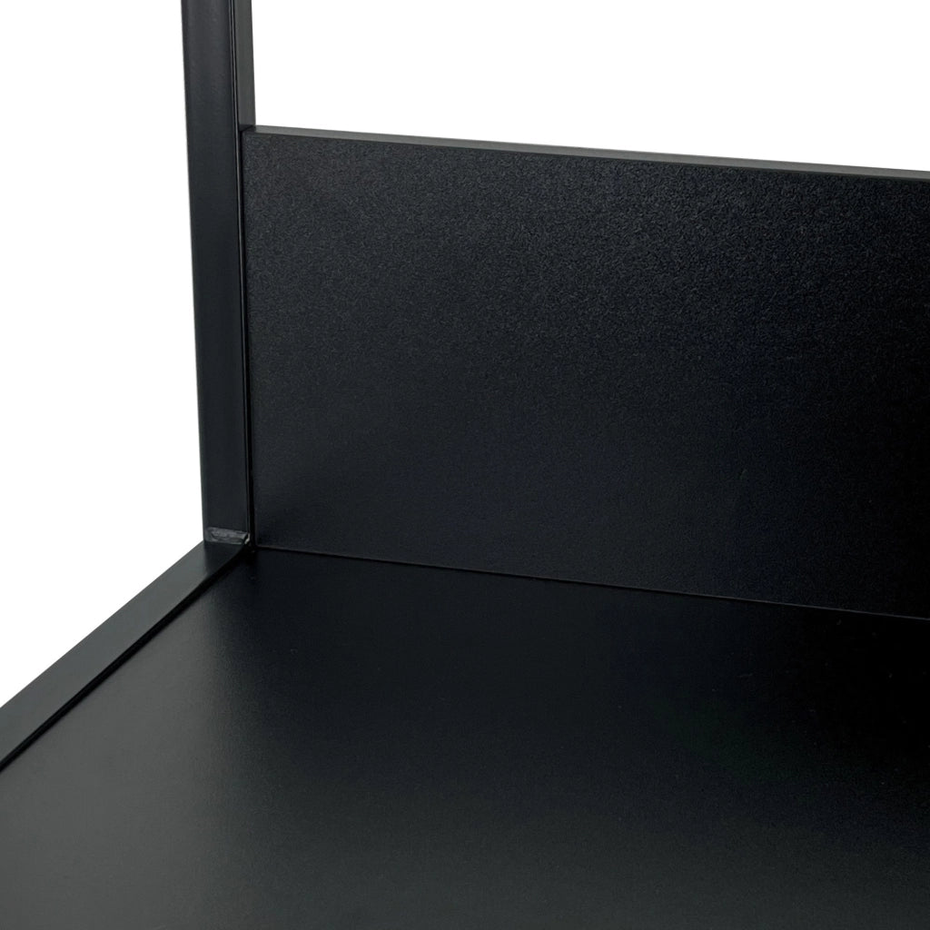 Scaffale stilo loft con ripiani in legno 40 cm Nera 40 cm 40x32x192 cm