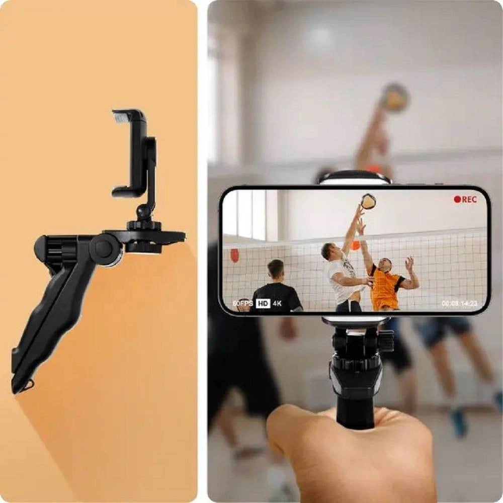 Trade Shop - Staffa Supporto Base Per Smartphone Rotante A 360° Con Staffe Triangolari Jt3832 -