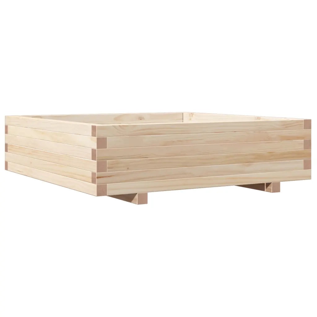 Fioriera da Giardino 90x90x26,5 cm in Legno Massello di Pino 847313
