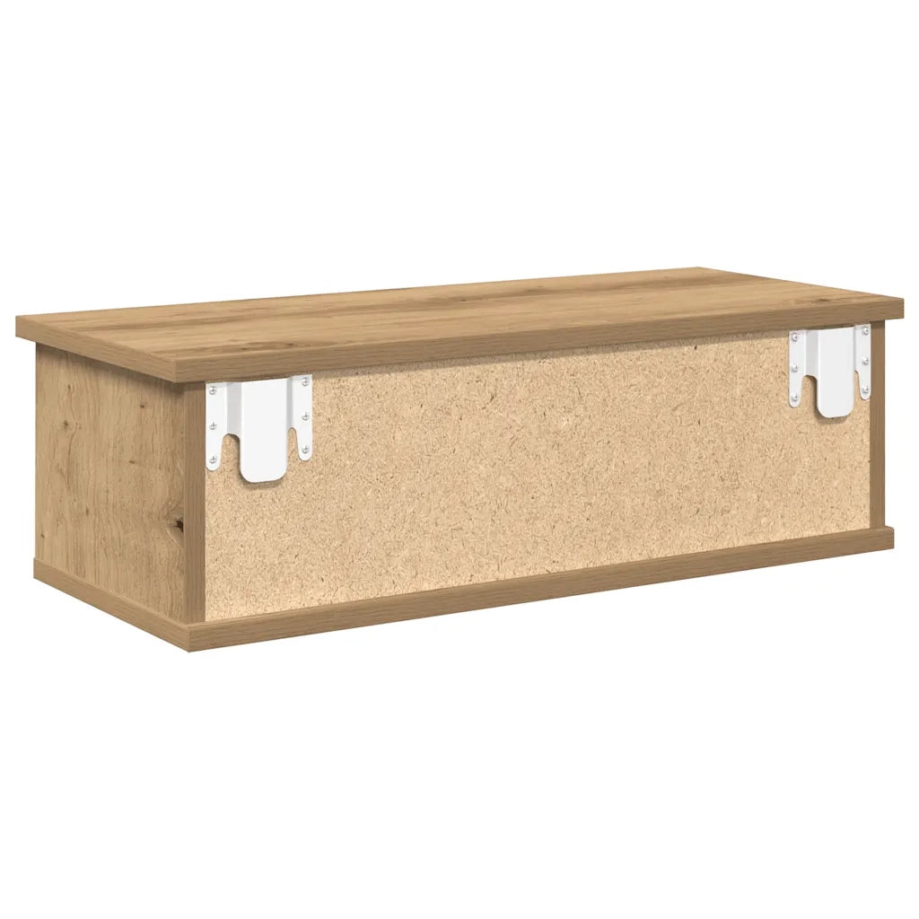 Armadietto a Muro Rovere Artigianale 60x26x18,5cm in Truciolato 855859
