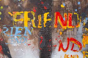 Dipinto su Tela Chitarre Arty 120x3,5x90 cm in Legno e Canvas