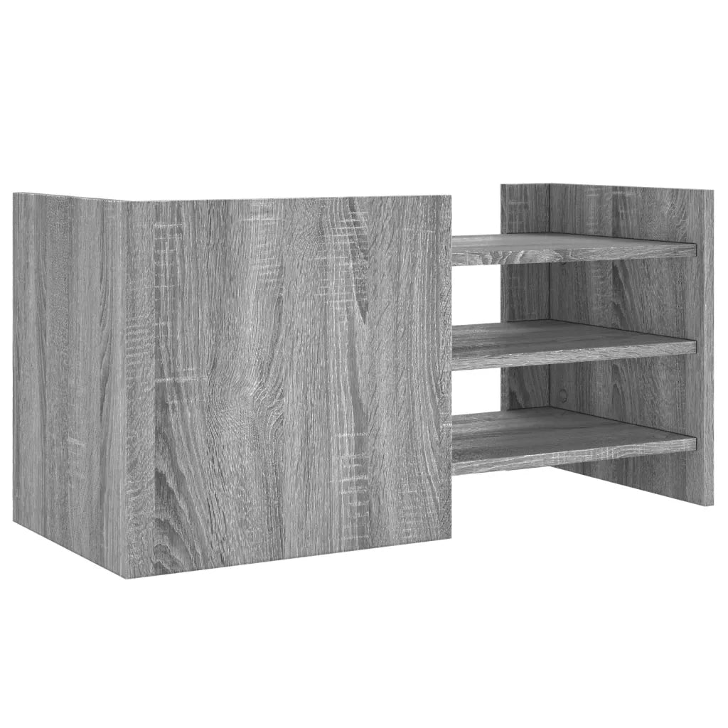 Mobile Porta TV Grigio Sonoma 80x35x40 cm in Legno Multistrato