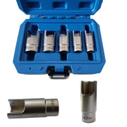 Trade Shop - Kit 5 Chiavi A Bussola Per Collegamenti Elettrici Iniettori Scalanate Hex 12-22 -