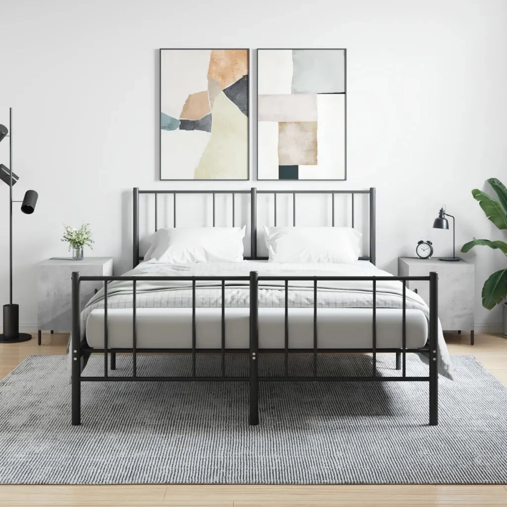 Set di 2 Comodini | Armadio da Notte | Mobiletto da notte Grigio Cemento 40x40x50 cm in Legno Multistrato