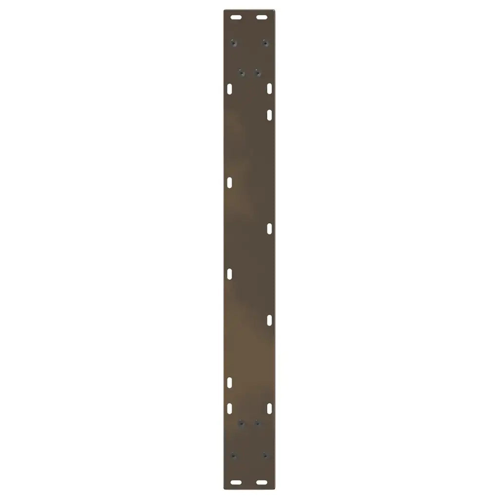 Gambe per tavolo da pranzo a forma di V 2 pz in acciaio naturale 80x(72-73,3) cm 4012575
