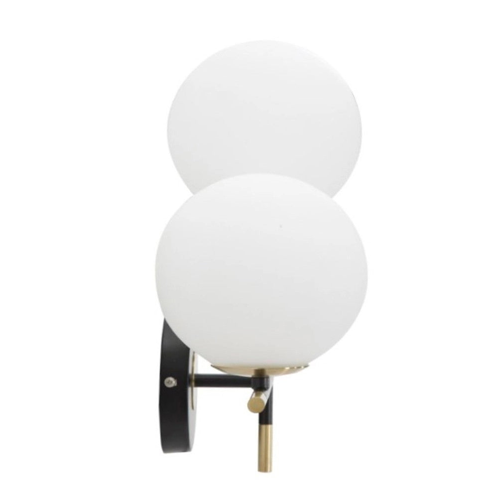 Trade Shop - Applique A Parete 2 Sfere Illuminazione Decorativa Contemporaneo Con 2 Attacchi G9 Aq59 -