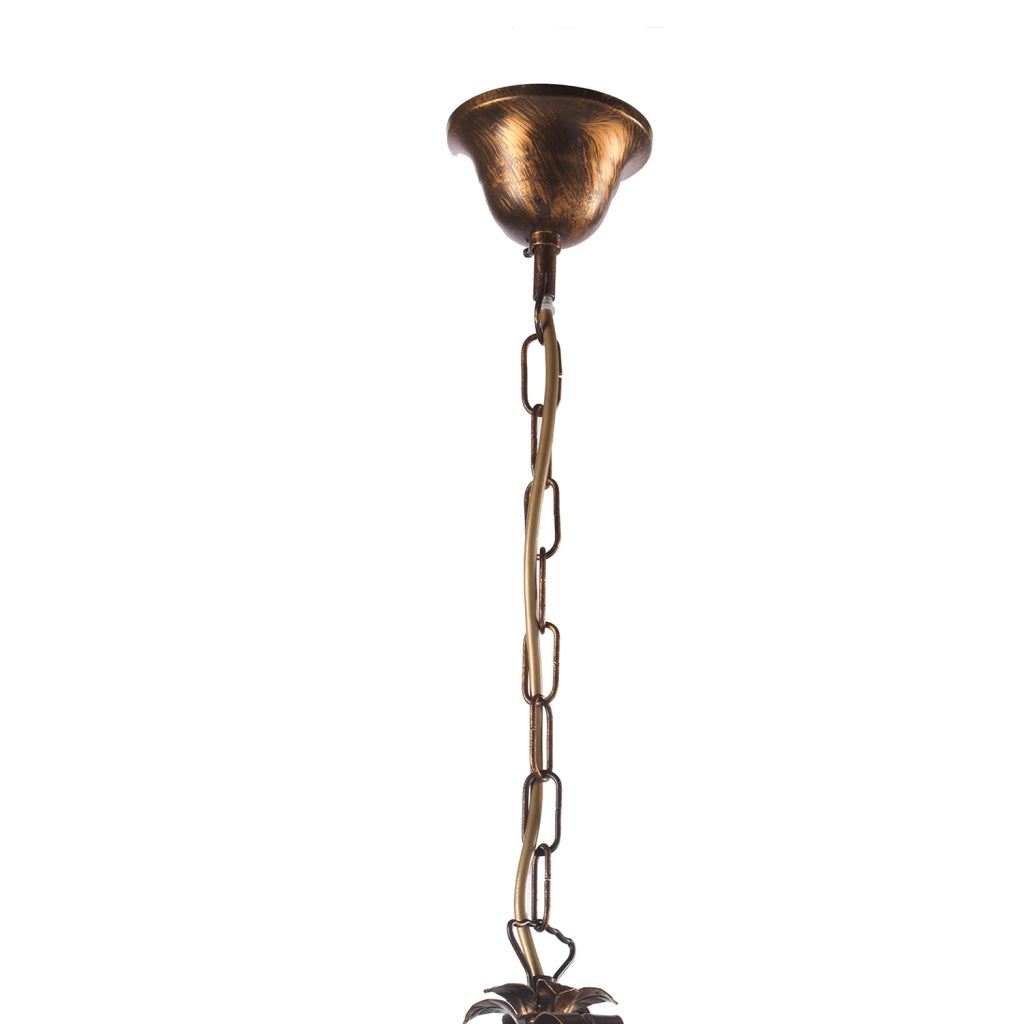 Lampadario 3 luci Lucrezia Bronzo