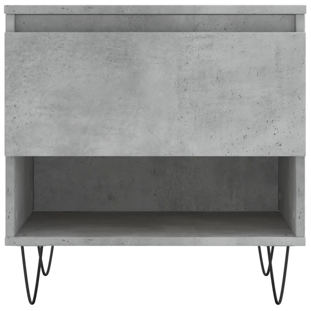 Tavolino da Salotto Grigio Cemento 50x46x50cm Legno Multistrato 830916