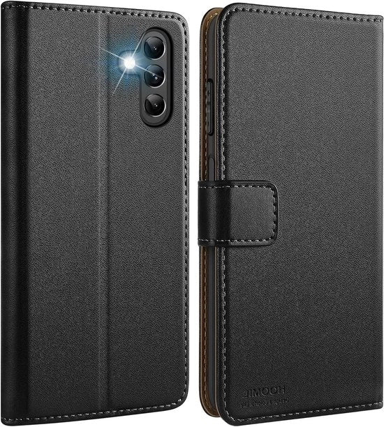 Borsa per Samsung Galaxy A13 5G - Nero con portachiavi e portafoto standard