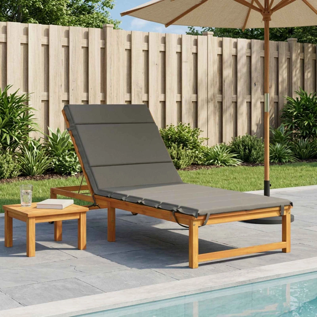 Cuscino per Lettino GEMERT 100% Poliestere Grigio 948597