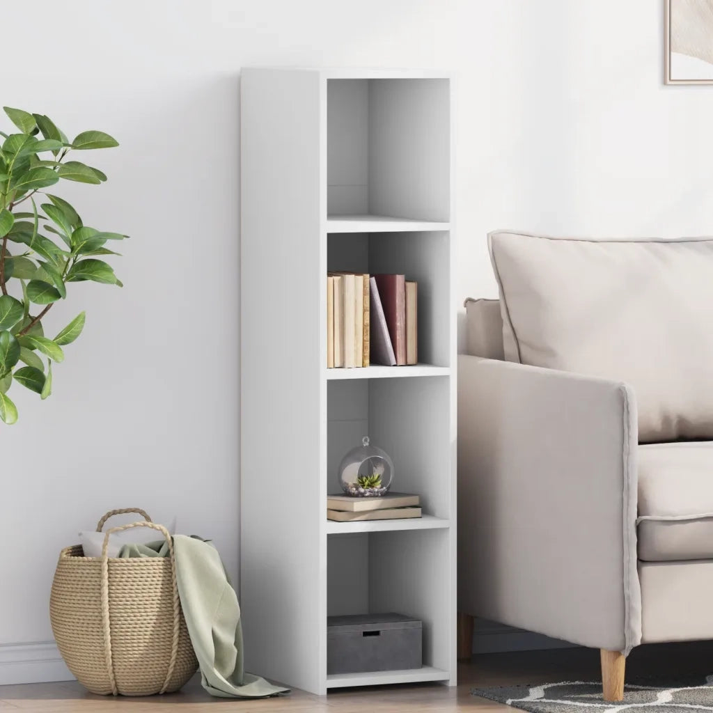 Credenza | Madia | Buffet da pranzo | Armadio da pranzo Bianca 30x41x124 cm in Legno Multistrato
