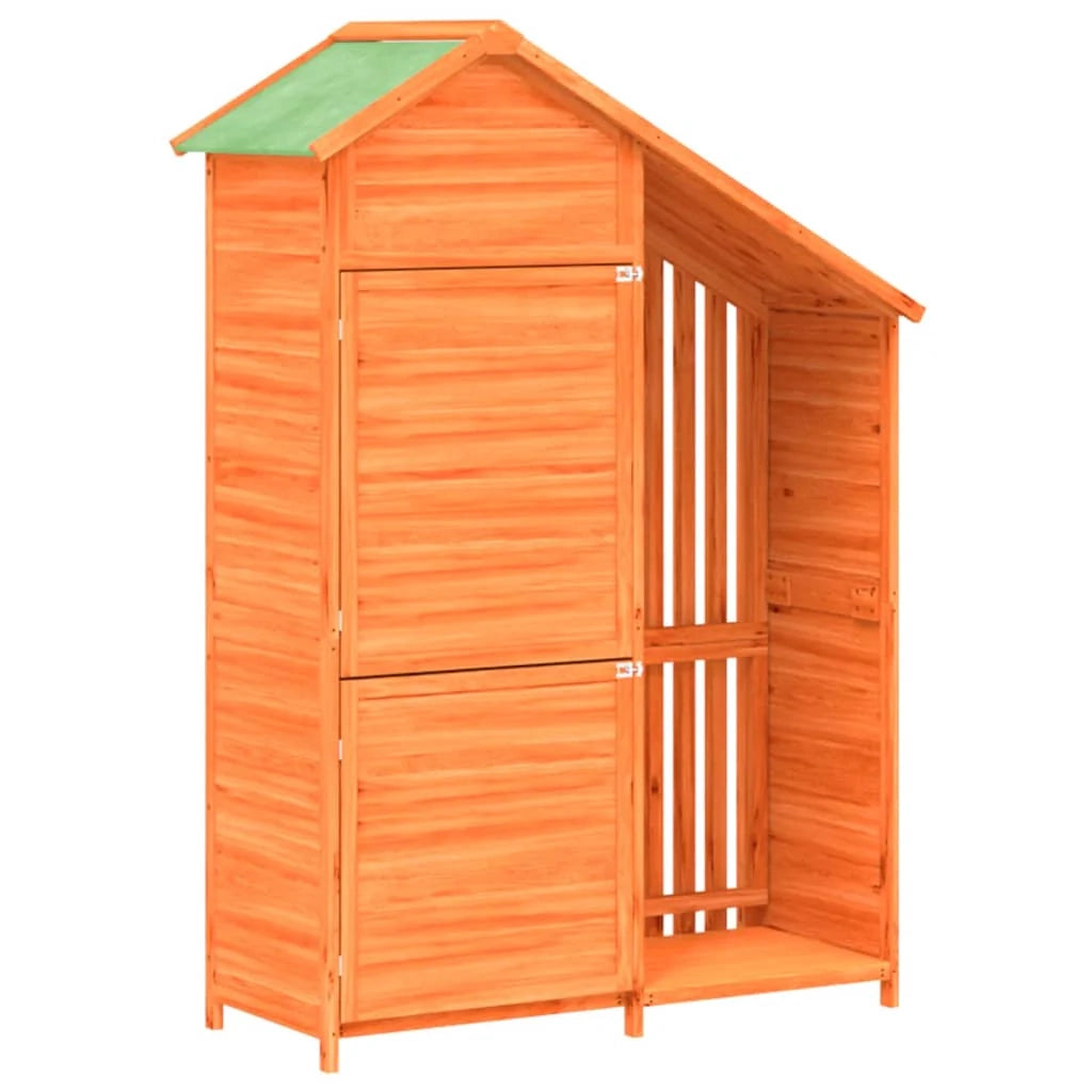 Casetta da giardino cabina ripostiglio casetta da esterno robusta casetta per attrezzi 120 x 53,5 x 170 cm legno massello di pino marrone 02_0022420