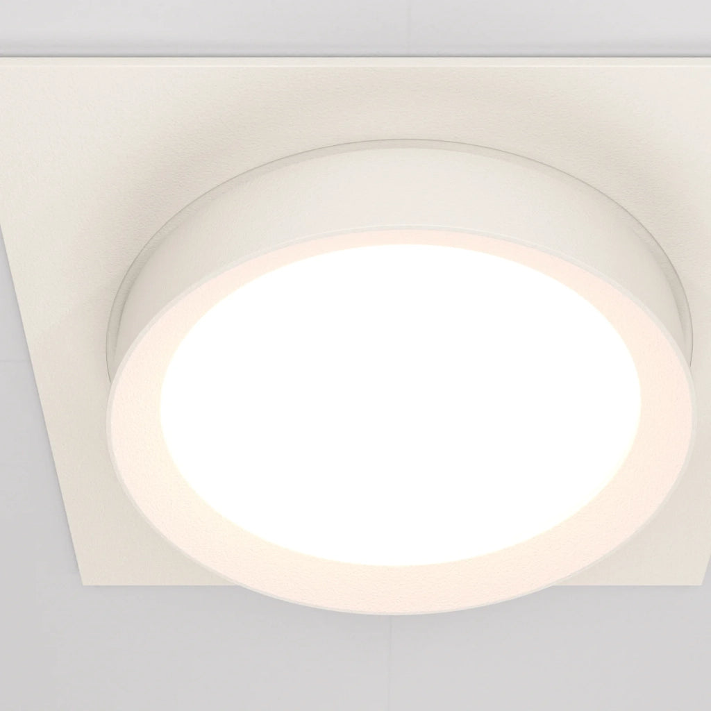Maytoni Lampada da Incasso Hoop 1 luce GX53 bianco metallo alluminio
