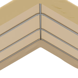 Box Auto da Esterno 600x295x265-310 cm in Acciaio e Polietilene Beige