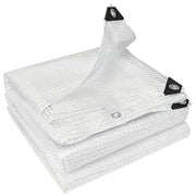Telo Impermeabile 3x5 m Robusto in PE 140GSM Resistente agli Strappi Bianco