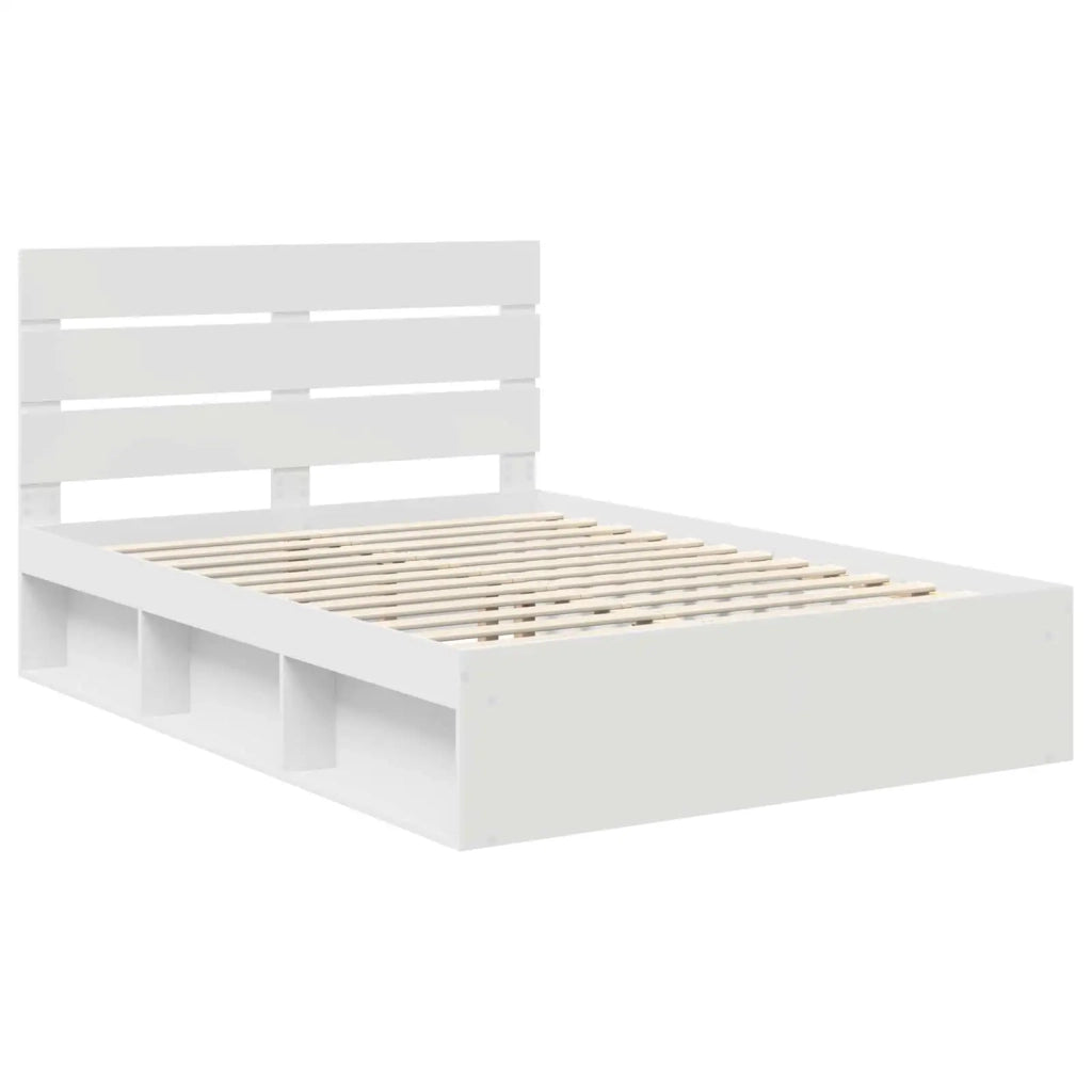 Struttura del letto Bianco 150 x 200 cm Pino massello 3411728