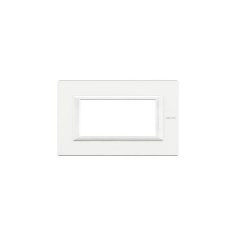 Placca Rettangolare 4 Moduli - Bianco Axolute