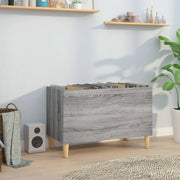Mobile Porta Dischi Grigio Sonoma 74,5x38x48 Legno Multistrato 831963