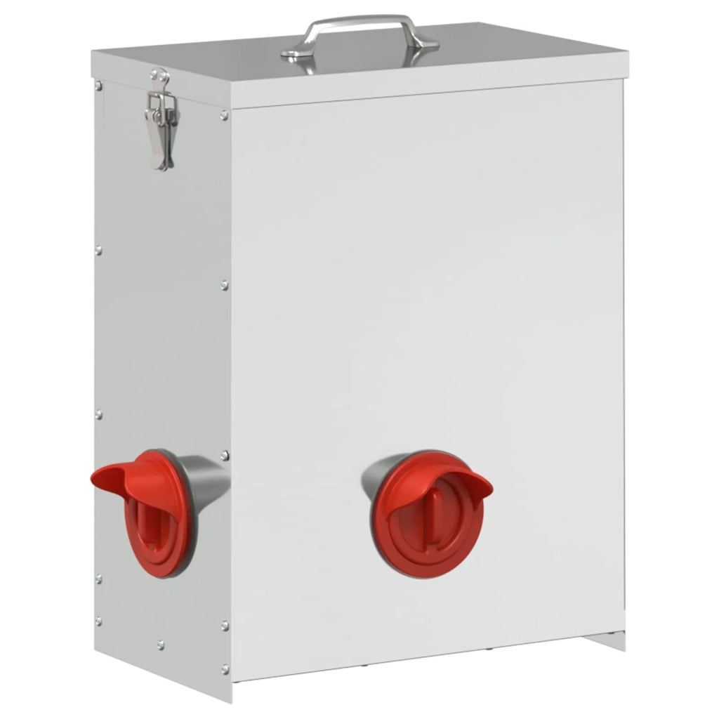 Feeder per pollo 2 pz Argento 32,5 x 20,5 x 43 cm CFW9961312