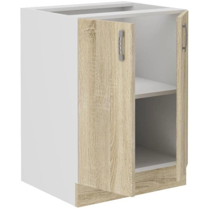 Base cucina SARA - 2 ante - decoro rovere Sonoma - L60 x P48 x H 82 cm