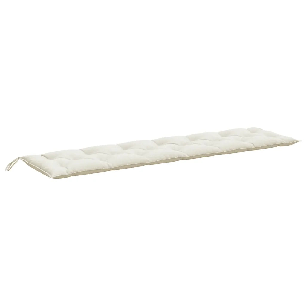 Cuscini Panca Giardino 2pz Crema Mélange 200x50x7 cm Tessuto 4002632