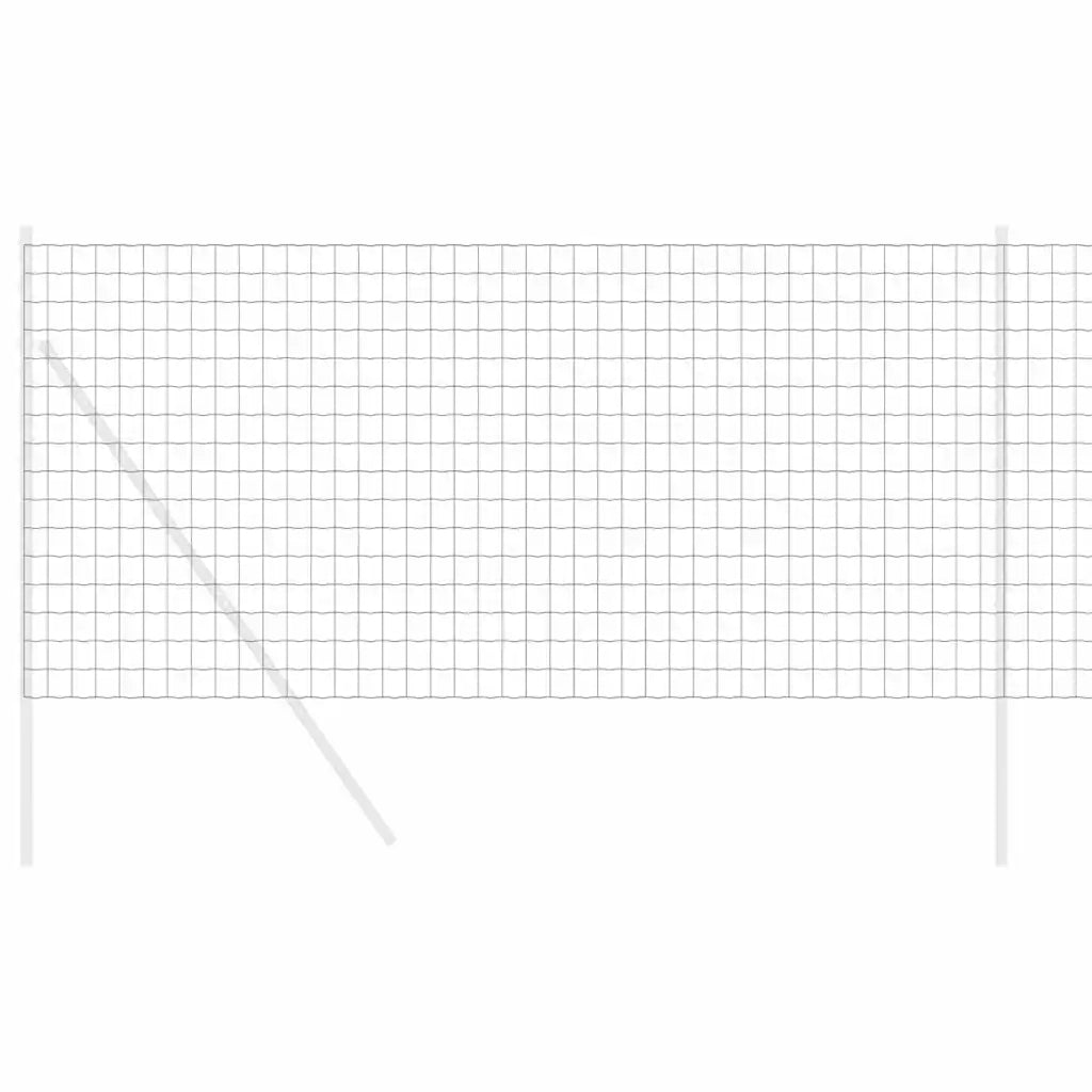 Recinzione da Giardino | Recinzione Euro Grigio 1,4 x 10 m Ferro rivestito in PVC
